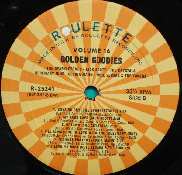 Various : Golden Goodies - Vol. 16 (LP, Comp, RE)