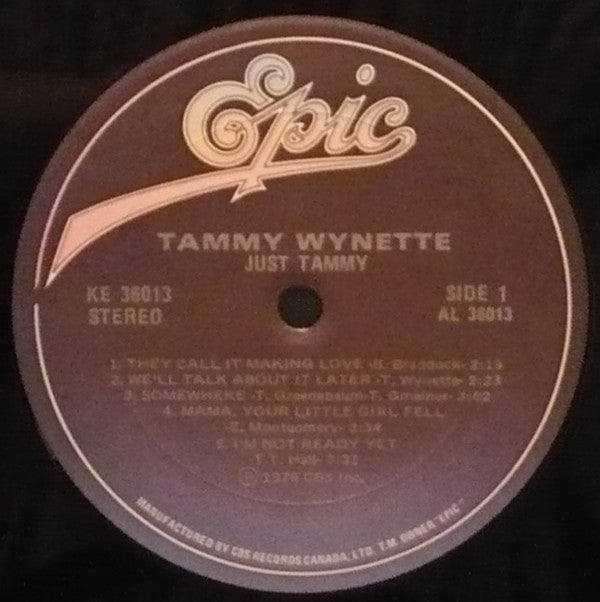 Tammy Wynette : Just Tammy (LP)