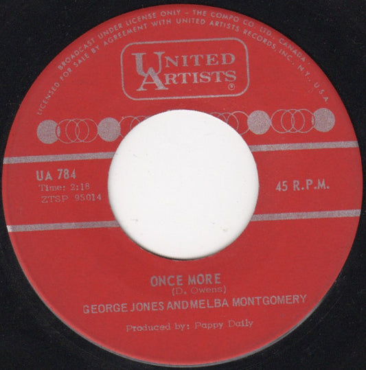 George Jones & Melba Montgomery : Once More (7")