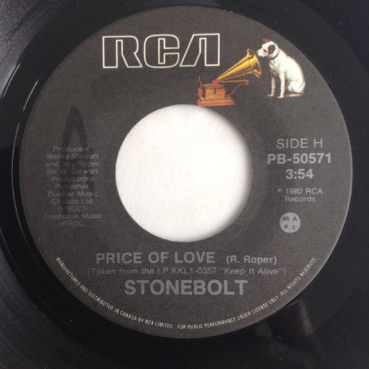 Stonebolt : Price Of Love (7", Single)