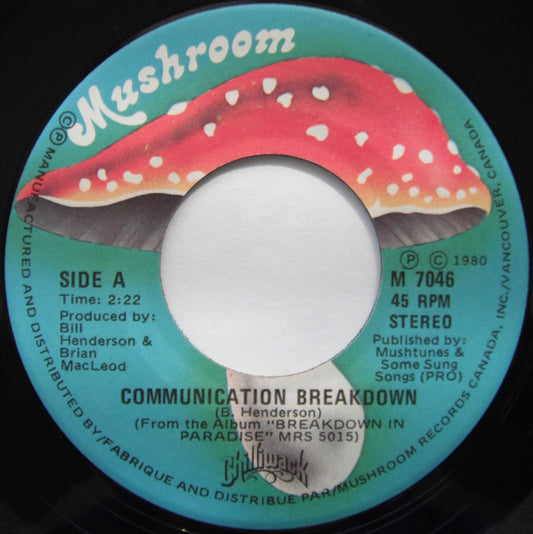 Chilliwack : Communication Breakdown (7", Single)