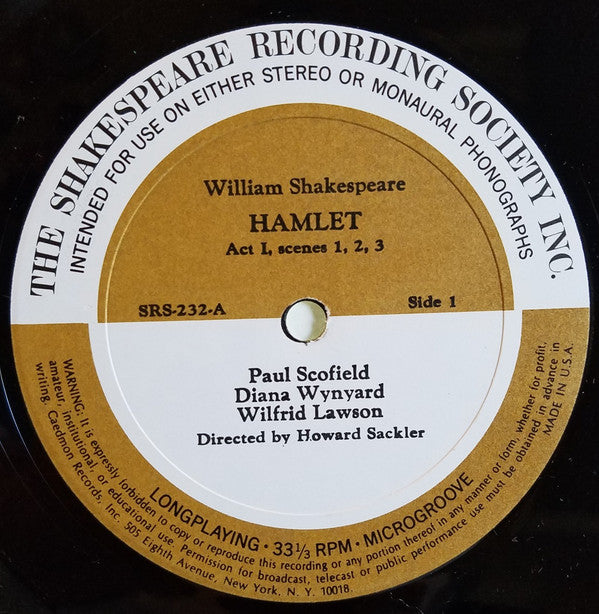 William Shakespeare, Paul Scofield : Hamlet (4xLP + Box)