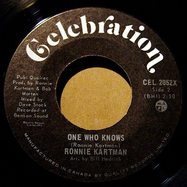 Ronnie Kartman : Strawberry Wine (7", Single)