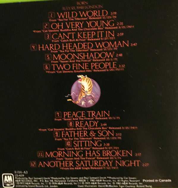 Cat Stevens : Greatest Hits (CD, Comp, RE, RP)