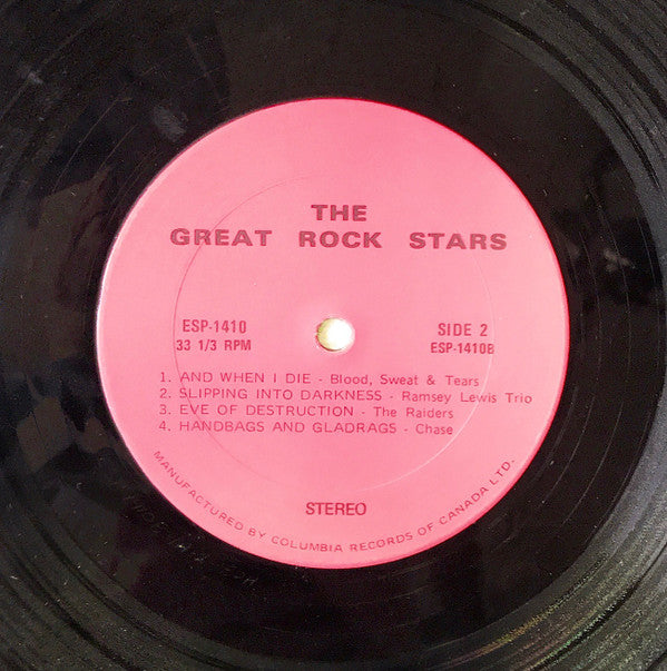 Various : The Great Rock Stars (LP, Comp)