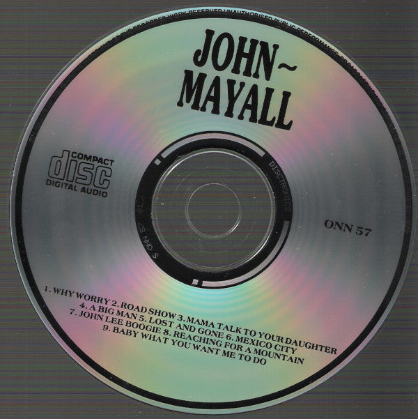 John Mayall : John Mayall (CD, Album, RE)