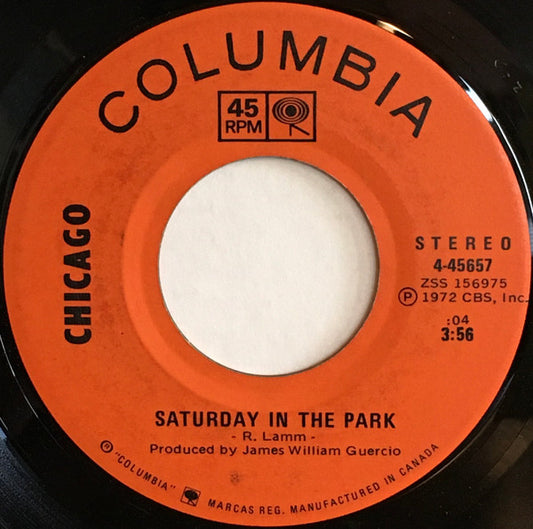 Chicago (2) : Saturday In The Park (7")