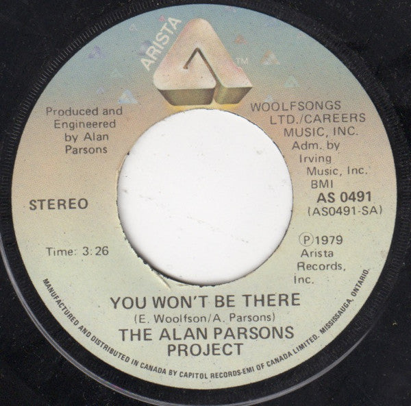 The Alan Parsons Project : You Won't Be There (7")