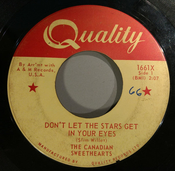 The Canadian Sweethearts* : Don't Let The Stars Get In Your Eyes (7", Single)