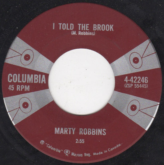 Marty Robbins : I Told The Brook (7", Single)