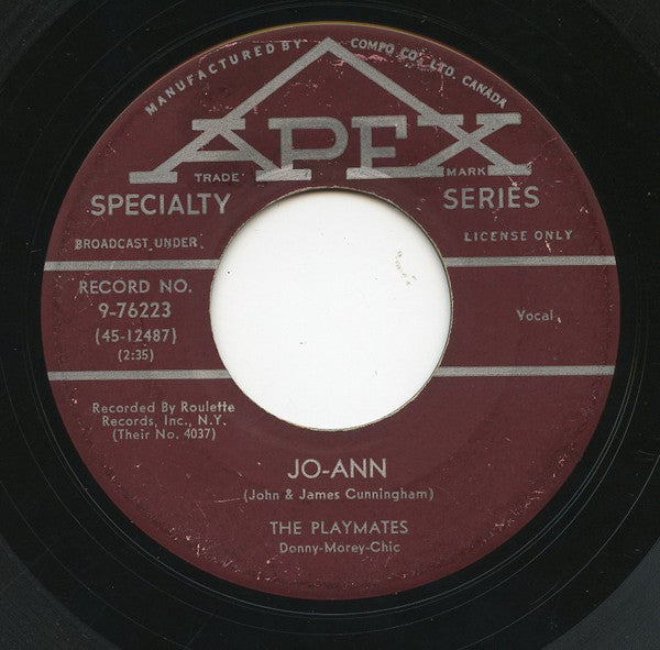 The Playmates : Jo-Ann (7", Single)