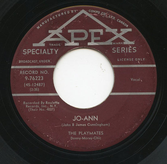 The Playmates : Jo-Ann (7", Single)
