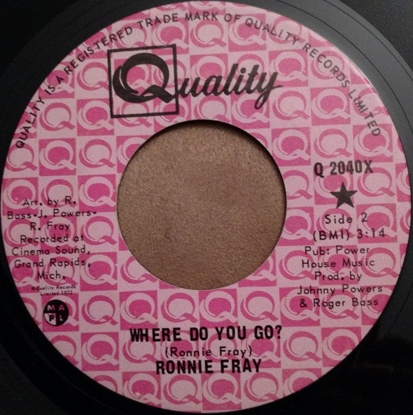 Ronnie Fray : Little Jimmy Jones (7", Single)