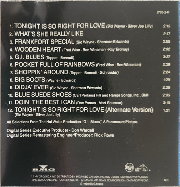 Elvis* : G. I. Blues (CD, Album, RE, RM)