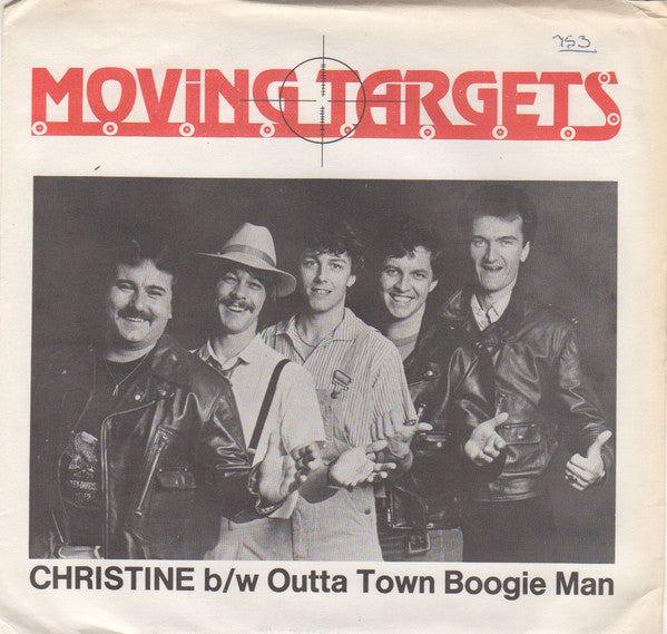 Moving Targets (5) : Christine b/w Outta Town Boogie Man (7", Single)