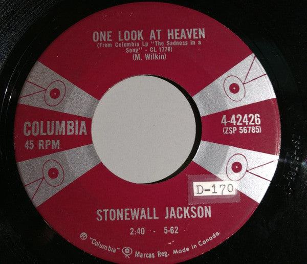 Stonewall Jackson : One Look At Heaven / Leona (7", Single)
