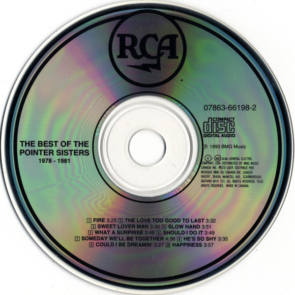 Pointer Sisters : The Best Of The Pointer Sisters 1978-1981 (CD, Comp, RM)