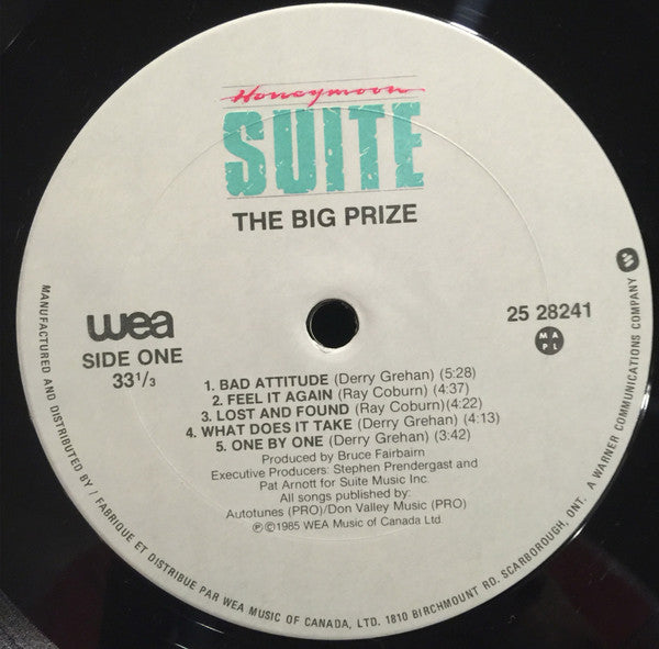 Honeymoon Suite : The Big Prize (LP, Album, DMM)
