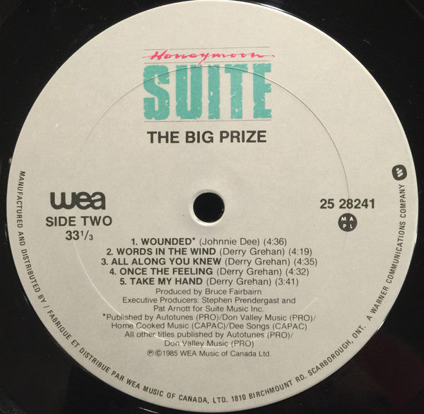 Honeymoon Suite : The Big Prize (LP, Album, DMM)