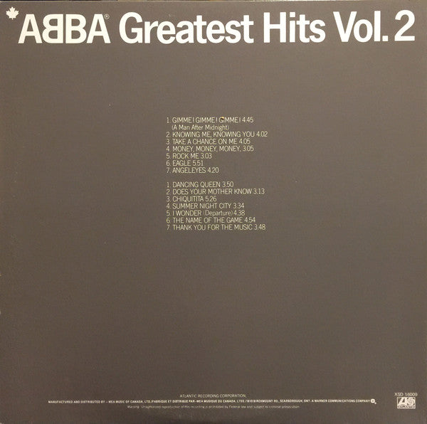 ABBA : Greatest Hits Vol. 2 (LP, Comp, Gat)