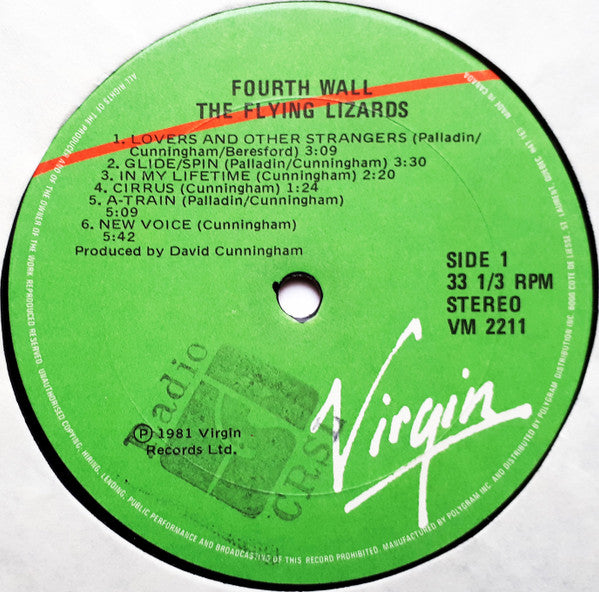 The Flying Lizards : Fourth Wall (LP, Album)