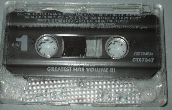 Billy Joel : Greatest Hits Collection Volume III  (Cass, Comp)