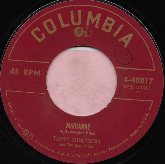 Terry Gilkyson And The Easy Riders : Marianne / Goodbye Chiquita (7", Single)