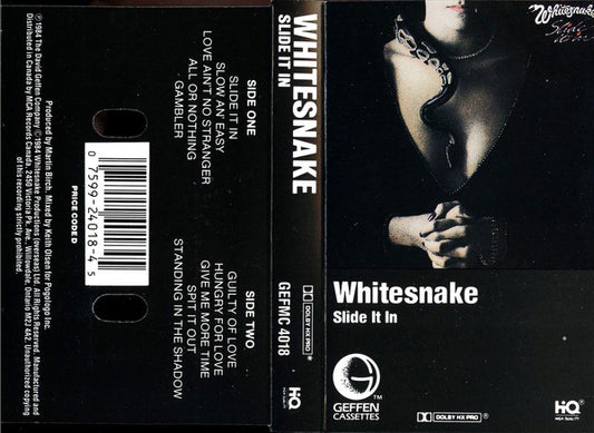 Whitesnake : Slide It In (Cass, Album, RE)