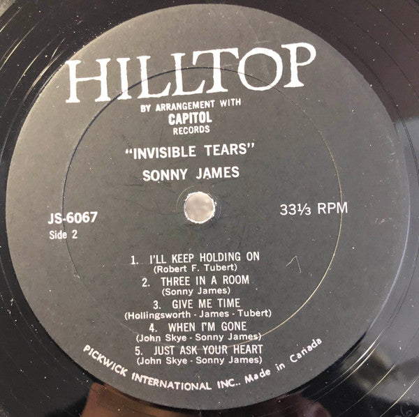 Sonny James : Invisible Tears (LP, Album, Comp)