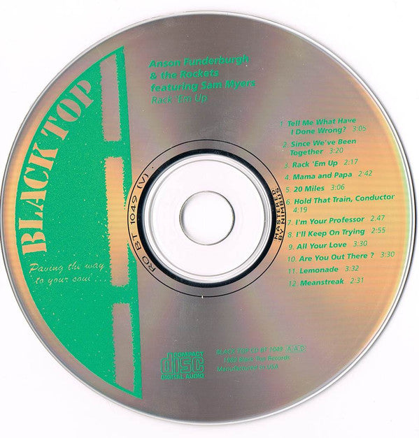 Anson Funderburgh And The Rockets* Featuring Sam Myers : Rack 'Em Up (CD, Album)
