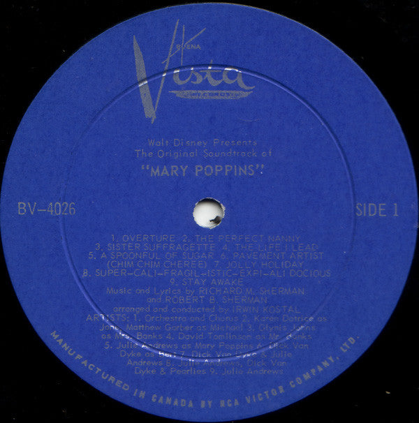 Various : Mary Poppins (LP, Album, Mono, Gat)