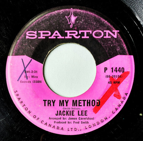 Jackie Lee : Your P-E-R-S-O-N-A-L-I-T-Y / Try My Method (7", Single)