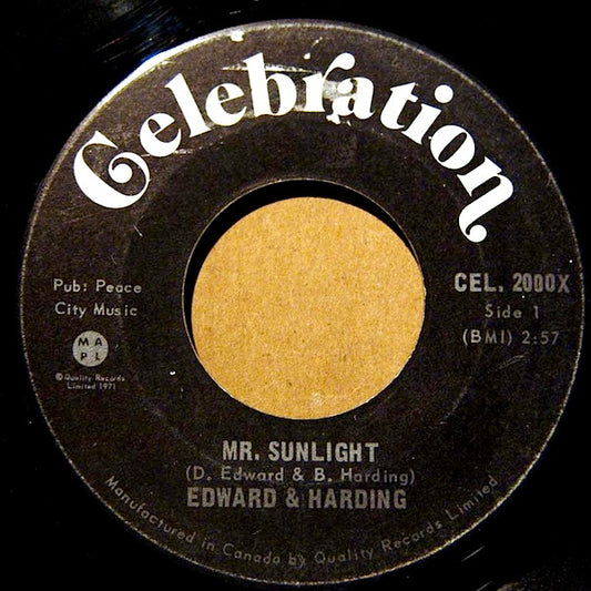Edward & Harding* : Mr. Sunlight (7", Single)