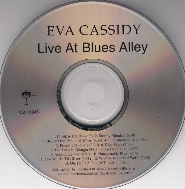 Eva Cassidy : Live At Blues Alley (CD, Album, RE)