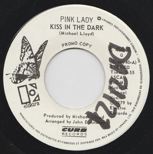 Pink Lady : Kiss In The Dark / Walk Away Renee (7", Single, Promo)