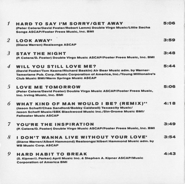 Chicago (2) : Greatest Hits 1982-1989 (CD, Comp, Club, RE, RP)