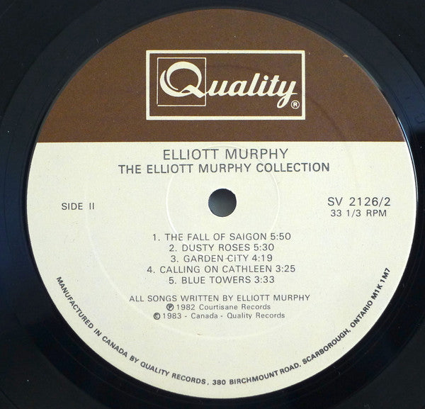 Elliott Murphy : The Elliott Murphy Collection (2xLP, Album, Comp, Ltd)