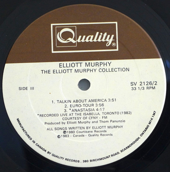 Elliott Murphy : The Elliott Murphy Collection (2xLP, Album, Comp, Ltd)