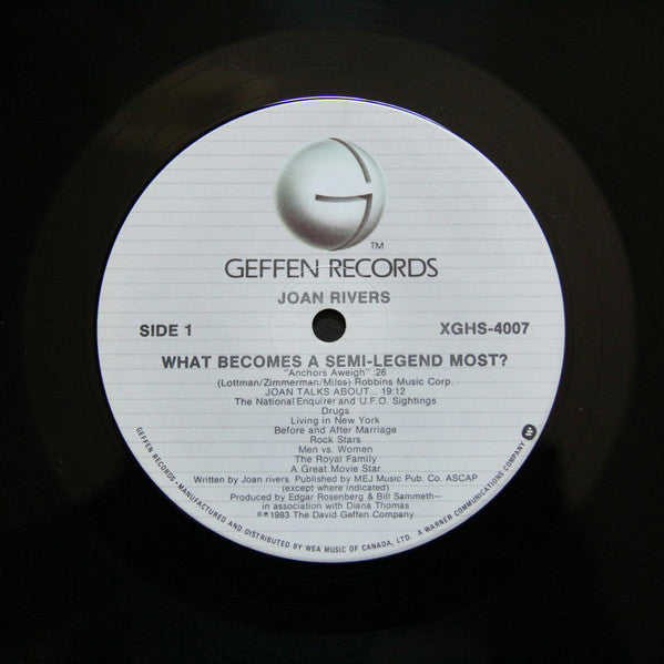 Joan Rivers : What Becomes A Semi-Legend Most? (LP, Album, Alt)