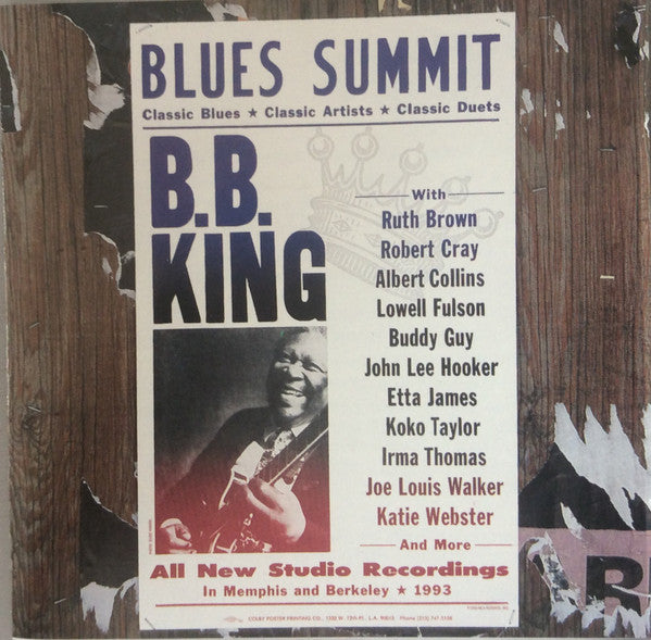 B.B. King : Blues Summit (CD, Album, Club)