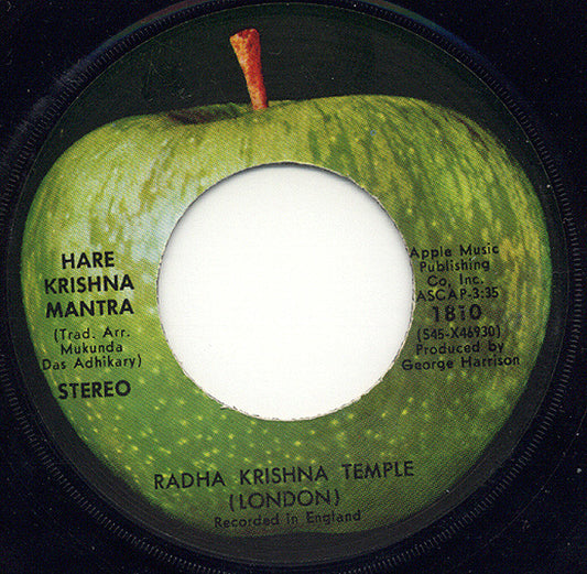 The Radha Krishna Temple (London)* : Hare Krishna Mantra (7", Single, Scr)