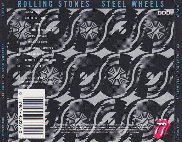 The Rolling Stones : Steel Wheels (CD, Album, Pit)