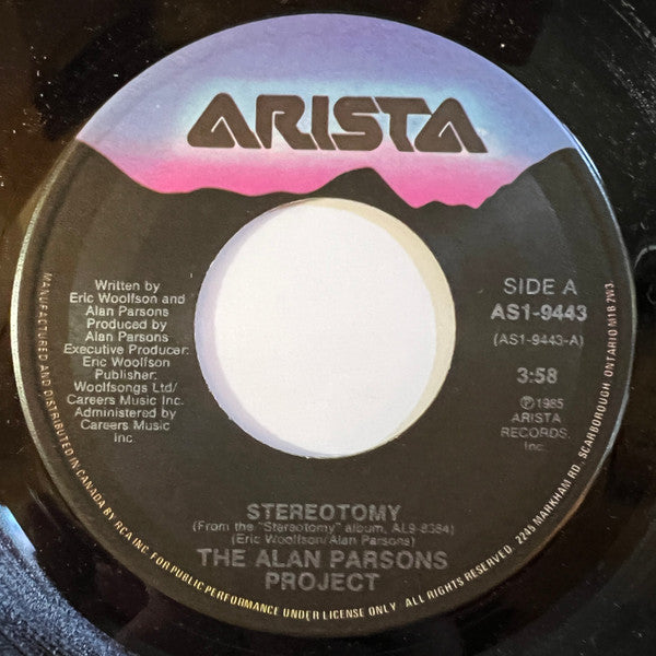 The Alan Parsons Project : Stereotomy (7")