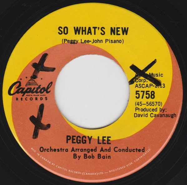 Peggy Lee : Walking Happy (7", Single)