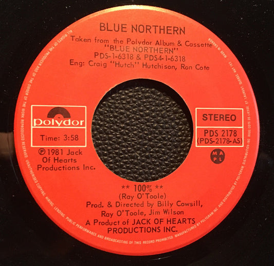 Blue Northern : 100% / Vagabond (7")
