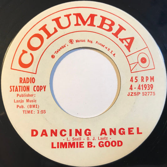 Limmie B. Good : Dancing Angel / I'm Gonna Kiss My Girl Tonight (7", Single, Promo)