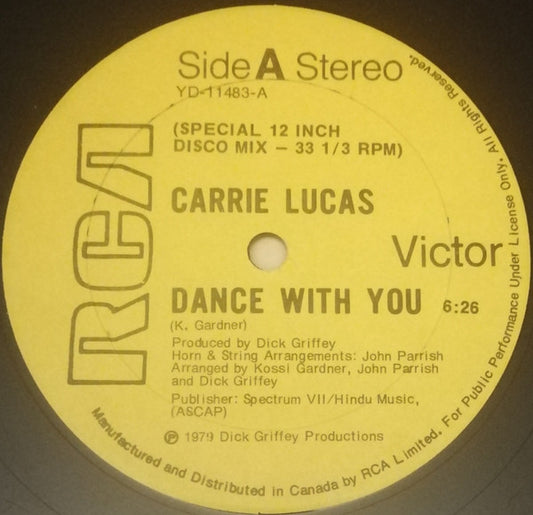 Carrie Lucas : Dance With You / Simpler Days (12")