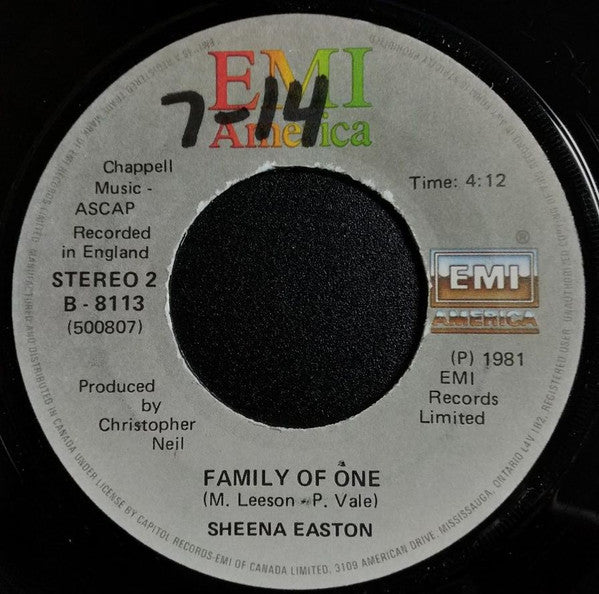 Sheena Easton : When He Shines  (7")