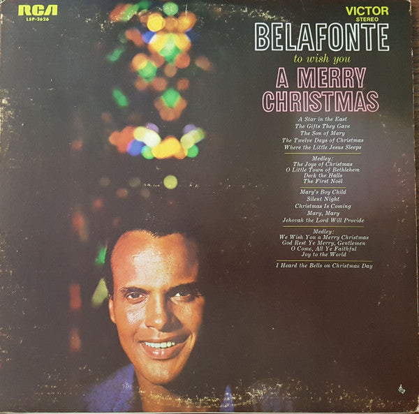Harry Belafonte : To Wish You A Merry Christmas (LP, Album, RE)
