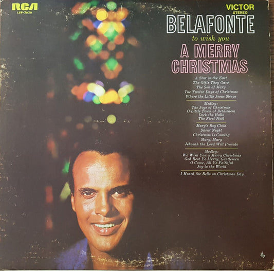 Harry Belafonte : To Wish You A Merry Christmas (LP, Album, RE)